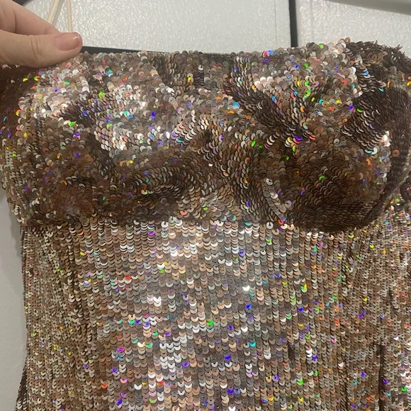 gold mermaid dress gown Gold Halter Rhinestones Mermaid Prom Dress main image 0